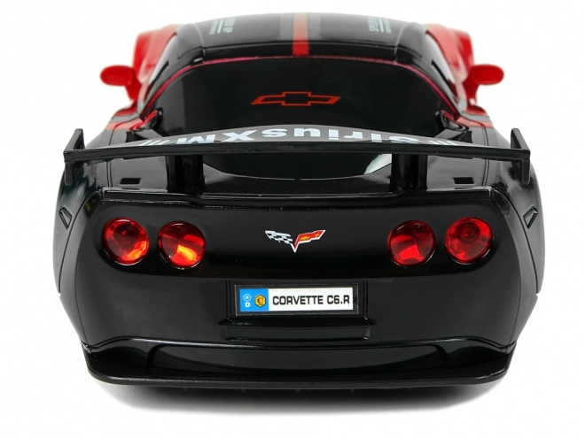 Auto sportivo radiocomandato Corvette C6.R rosso con luci