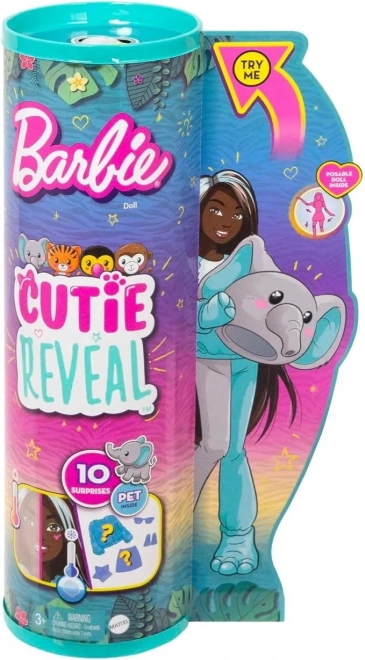 Barbie Cutie Reveal bambola di moda serie giungla costume da elefante