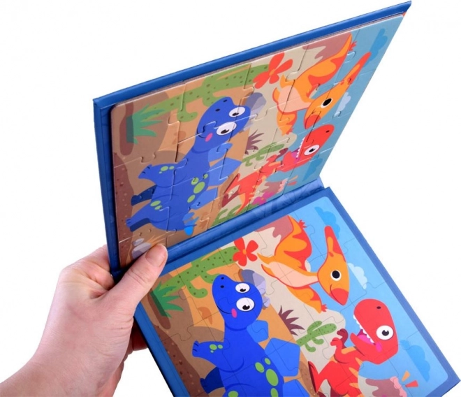 Puzzle Magnetici Dinozauri a Libro