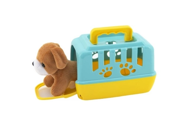 Cagnolino Peluche Con Box Portatile