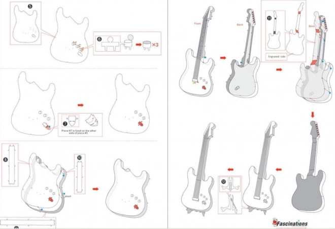 Puzzle 3D Chitarra Elettrica