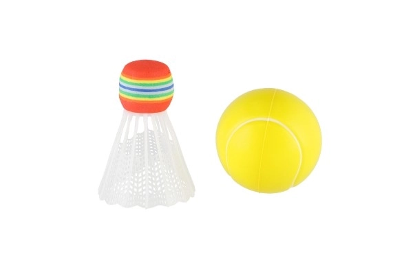 Set soft tennis 2 racchette e pallina con cestino