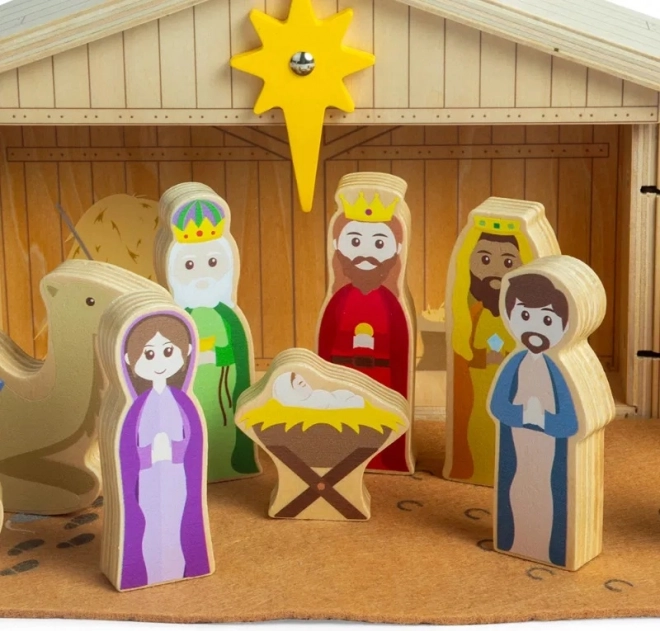Bigjigs Toys Presepe di Natale in Legno