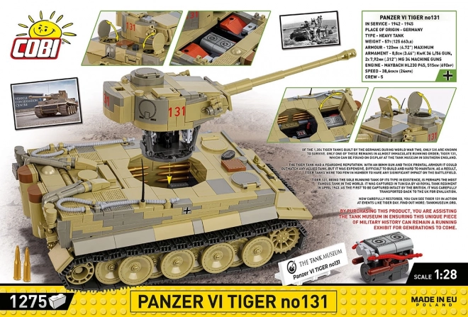 Modello costruibile Panzer VI Tiger no 131