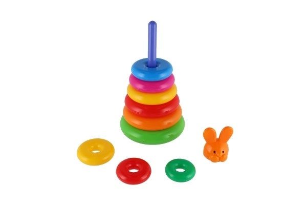 Piramide ad anelli in plastica 28cm 2 varianti