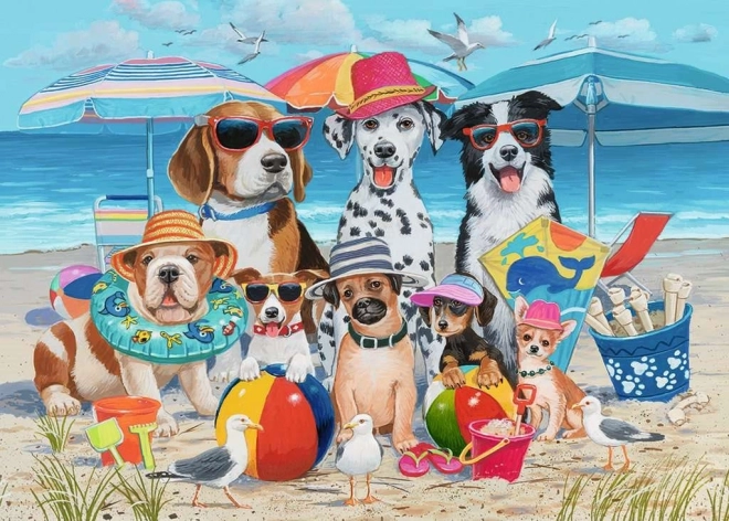 Puzzle Amici Animali sulla Spiaggia 35 Pezzi