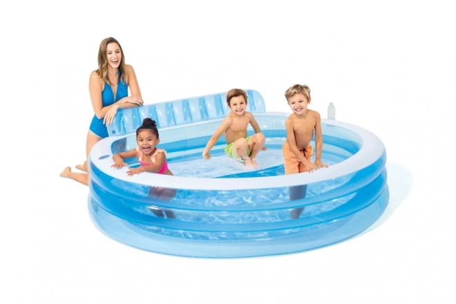 Piscina gonfiabile con sedili per famiglie Intex