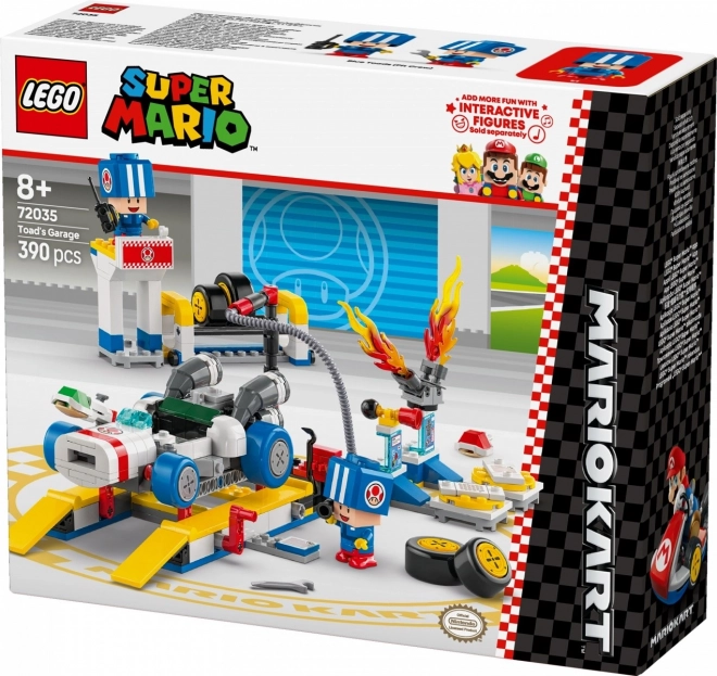 Lego Super Mario Kart Toad e il suo garage