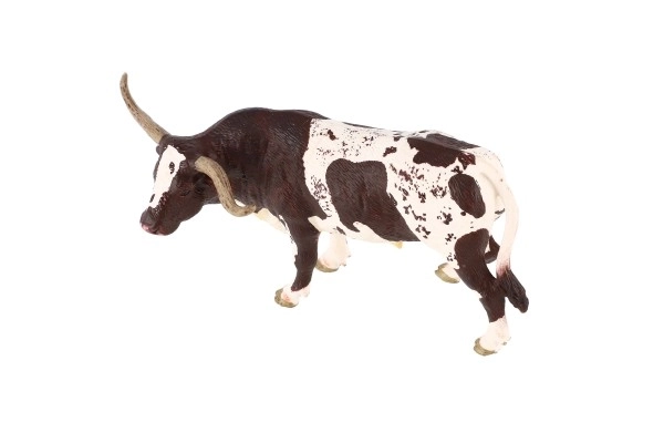 Bovino longhorn del Texas in plastica 15cm