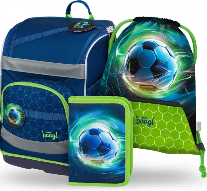 Set scolastico Baagl Zippy Plus con palla da calcio