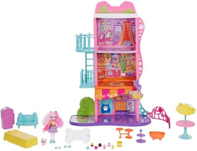 Enchantimals casa cittadina con caffetteria – set di gioco