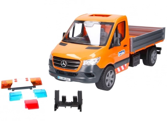 Camion per la manutenzione stradale Mercedes-Benz Sprinter con figurina