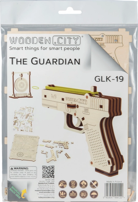 Puzzle 3D in legno Pistola Guardian GLK-19