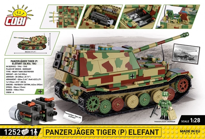 Modello a blocchi Panzerjäger Tiger (P) Elefant