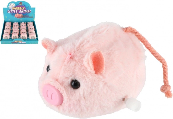 maialino di peluche a carica con chiavetta 8 cm