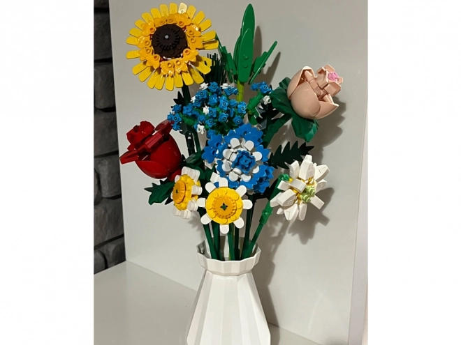 Kit tecnico di costruzione Fiori dei prati con vaso 618 pezzi