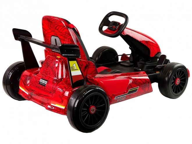 Gokart Spider rosso con vernice