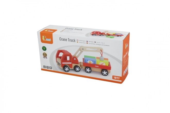 Camion gru in legno