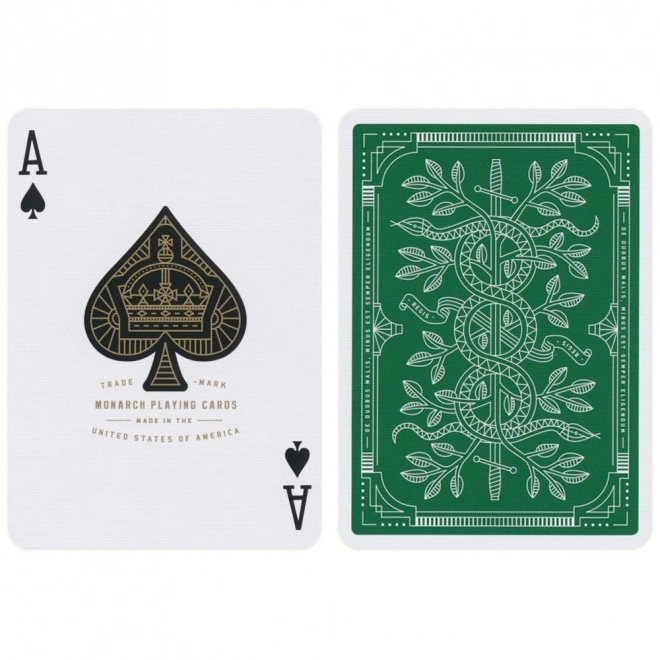 Carte da gioco Bicycle Monarchs Verde