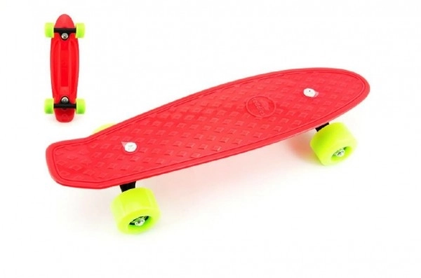 Pennyboard per bambini con ruote rosse – Rosso, ruote verdi