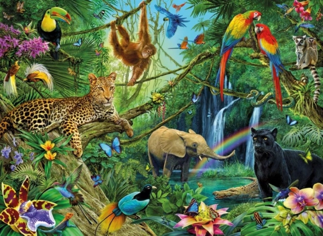 Puzzle Animali nella Giungla XXL RAVENSBURGER 200 Pezzi