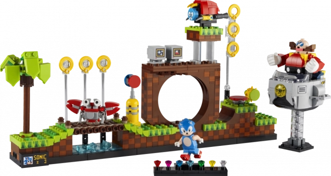 Set LEGO Ideas Sonic the Hedgehog - Zona Verde Colline