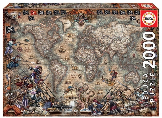 Puzzle Mappa dei Pirati 2000 pezzi