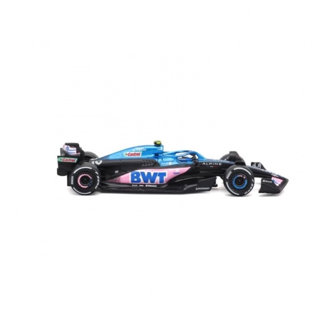 Modellino Bburago Formula 1 BWT Alpine A523 di Pierre Gasly