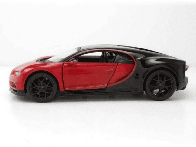 Modello composito Bugatti Chiron sport nero-rosso