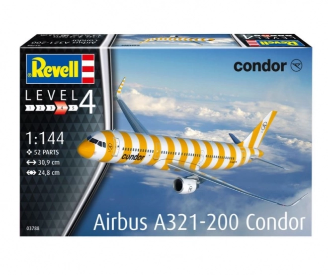 Modello in plastica Airbus A321-200 CONDOR in scala 1:144