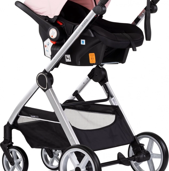 Passeggino Chipolino Vista 2v1 Rosa Marshmallow