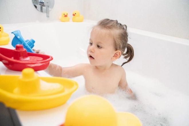 Set di paperelle e barchette per il bagno