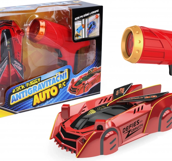 Rock Buggy auto RC antigravitazionale con laser 15 cm rosso
