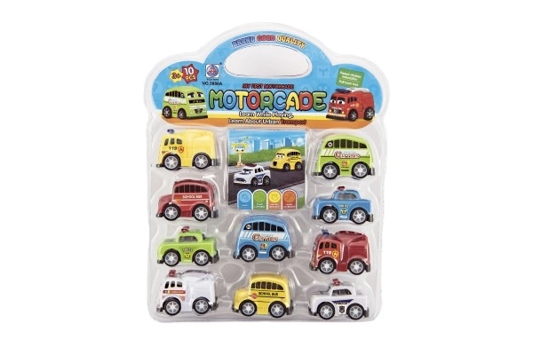 Set di mini auto 5 cm in plastica