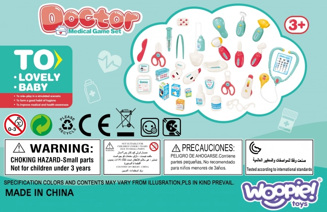Set del Piccolo Medico Woopie con luce e suono
