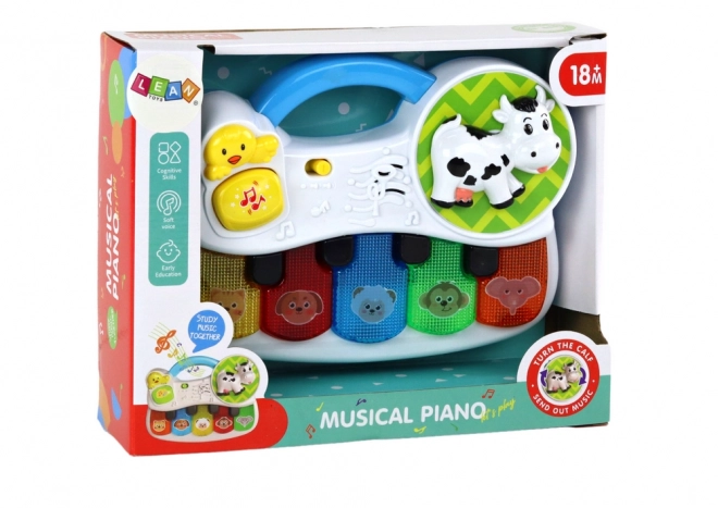 Pianoforte per Bambini con Luci e Suoni Animali