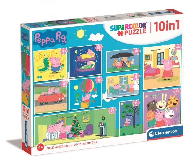 Clementoni puzzle Peppa Pig 10 puzzles in 1