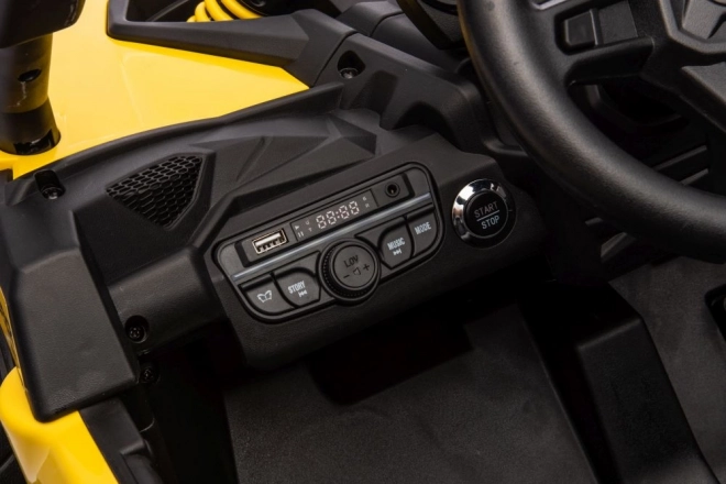 Auto a batterie buggy Can-Am giallo