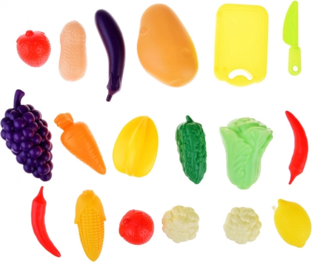 Set variegato di frutta e verdura