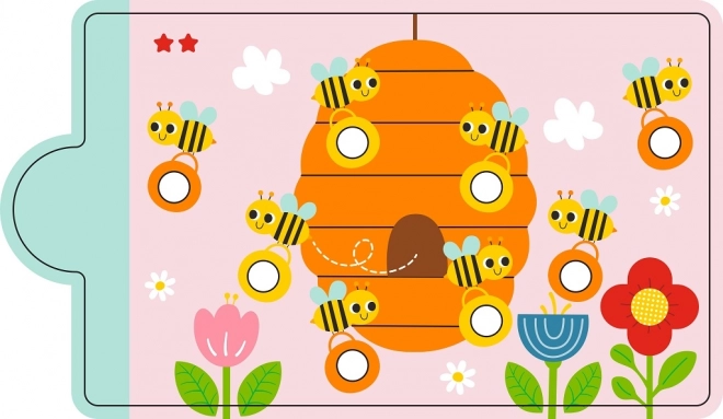 Gioco magnetico per il riconoscimento dei colori con dinosauro