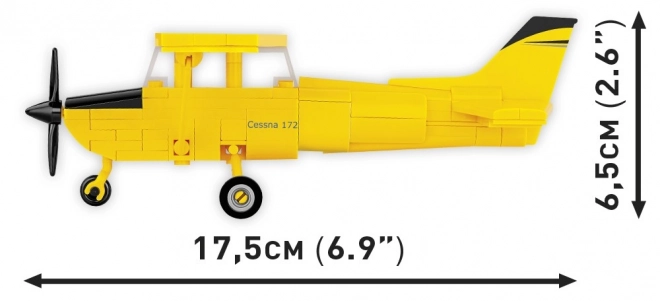 Modello di Costruzione Cessna 172 Skyhawk Giallo