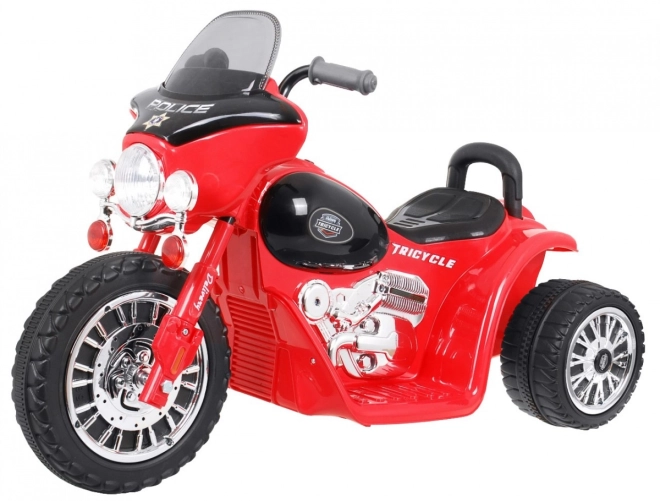 Moto Chopper Elettrico per Bambini Nero con 3 Ruote – rossa