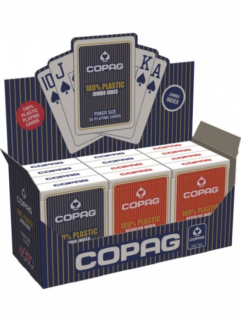 Carte da gioco jumbo rosse o blu di Cartamundi