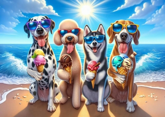 Puzzle Cagnolini in vacanza 200 pezzi