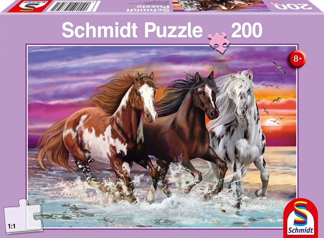 Puzzle Cavalli Selvaggi SCHMIDT 200 Pezzi