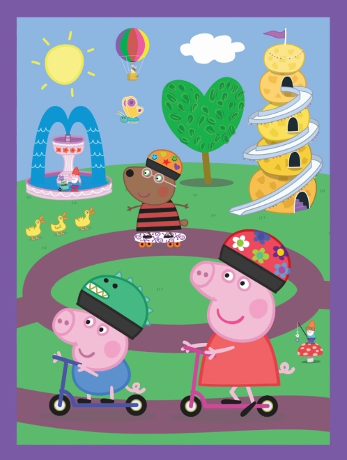 Puzzle e memory Peppa Pig Radosne Chwile