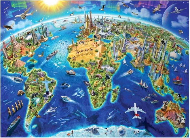 Puzzle Monumenti del Mondo 4000 Pezzi