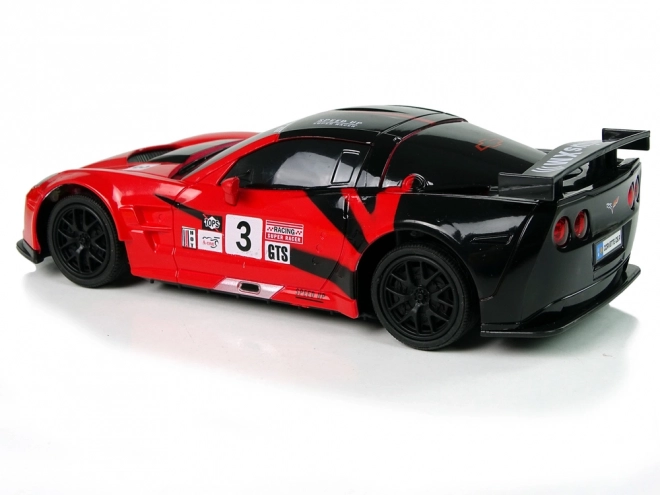 Auto sportivo radiocomandato Corvette C6.R rosso con luci