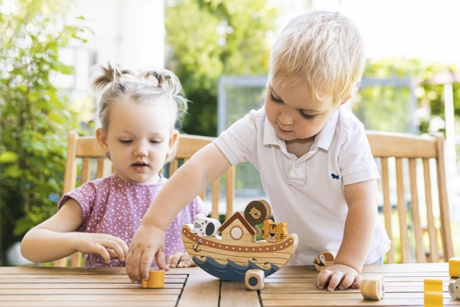 Gioco di equilibrio in legno Arca di Noè