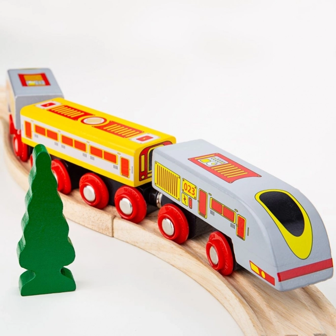 Treno Bigjigs Rail Eurostar con Binari